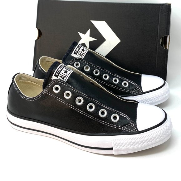 Converse Chuck Taylor AS SLIP Leather Black Women's Size 164976C - Picture 7 of 9